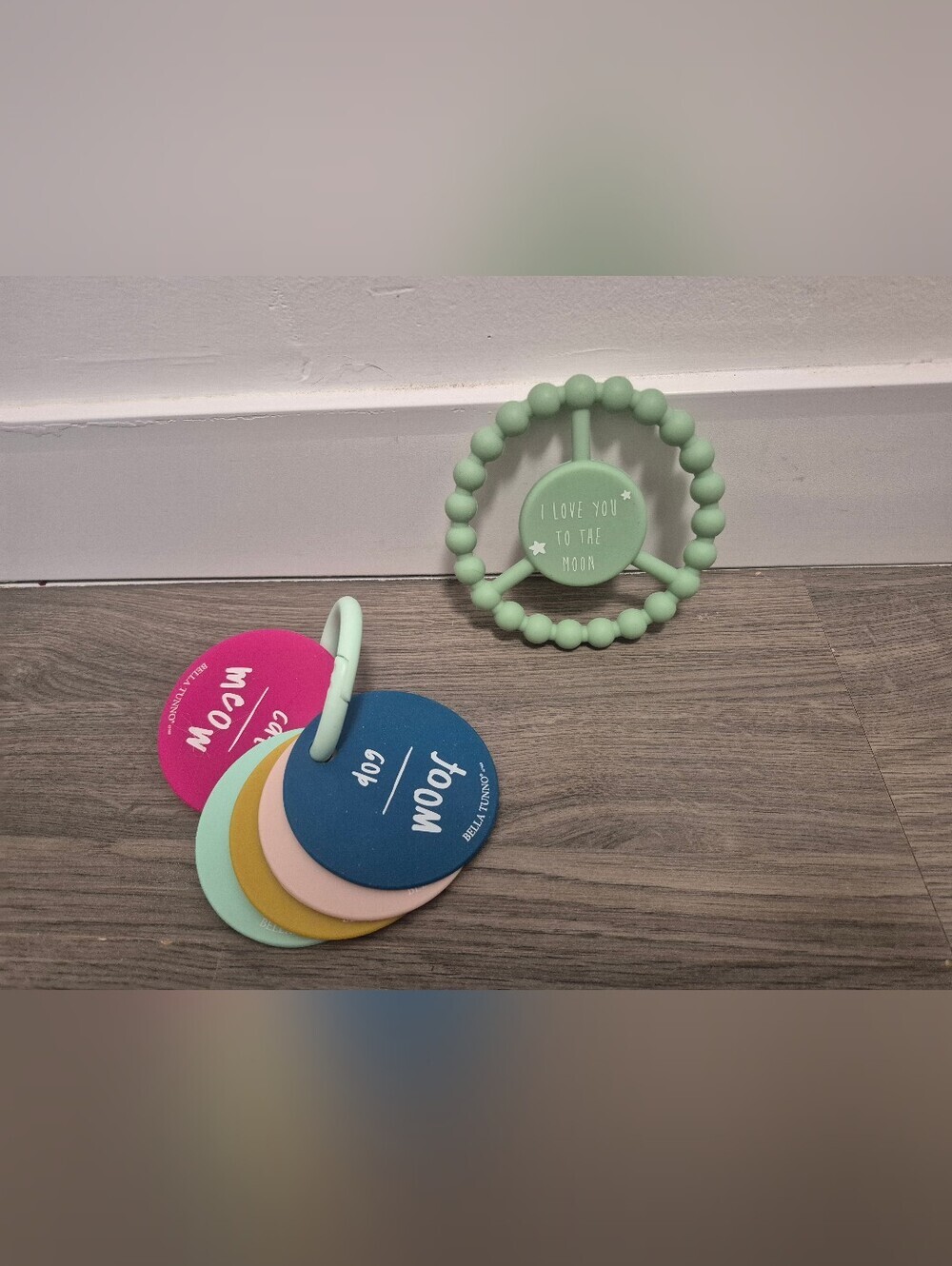 *5/$25* I Love You To The Moon Bella Tunno Happy Teether And Teething Flashcards
